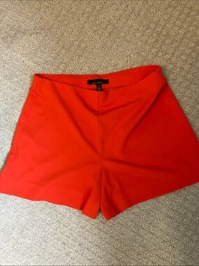 White House Black Market High-Waist orange Tailored Shorts